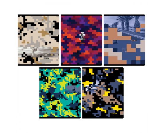 Тетрадь 96 л А5 клетка скоба "Zoom"