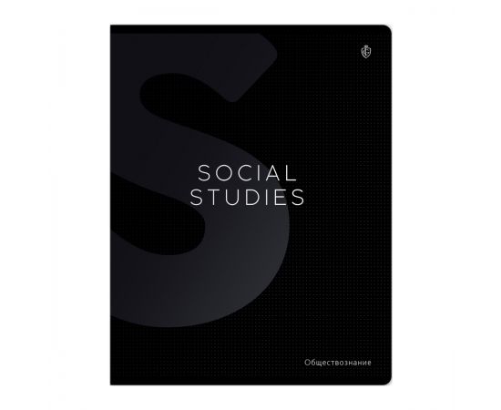 Тетрадь предметная 48л. Greenwich Line "Сolor black" - Обществознание, софт-тач ламинация, выборочны