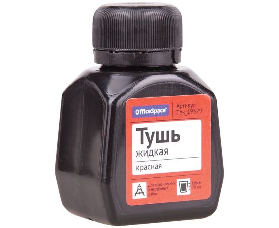 Тушь OfficeSpace красная, 70мл