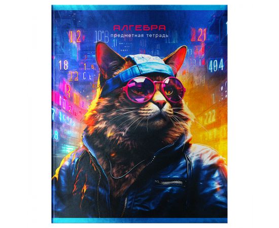 Тетрадь предметная 48л. BG "Мир будущего" - Алгебра, металлизированный картон ТП5ск48 56328