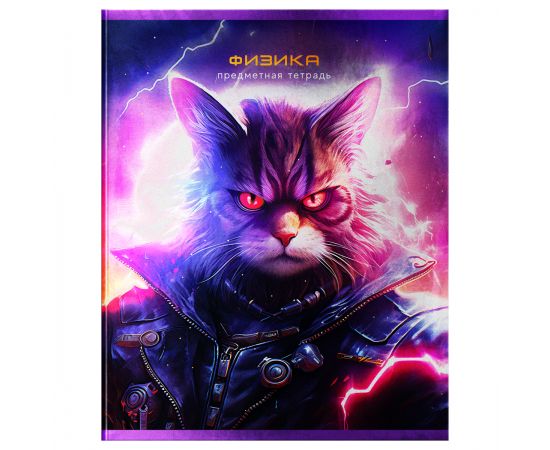Тетрадь предметная 48л. BG "Мир будущего" - Физика, металлизированный картон ТП5ск48 56338
