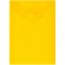 Папка-конверт на кнопке СТАММ А6 (105*148мм), 150мкм, пластик, прозрачная, желтая ММ-13842